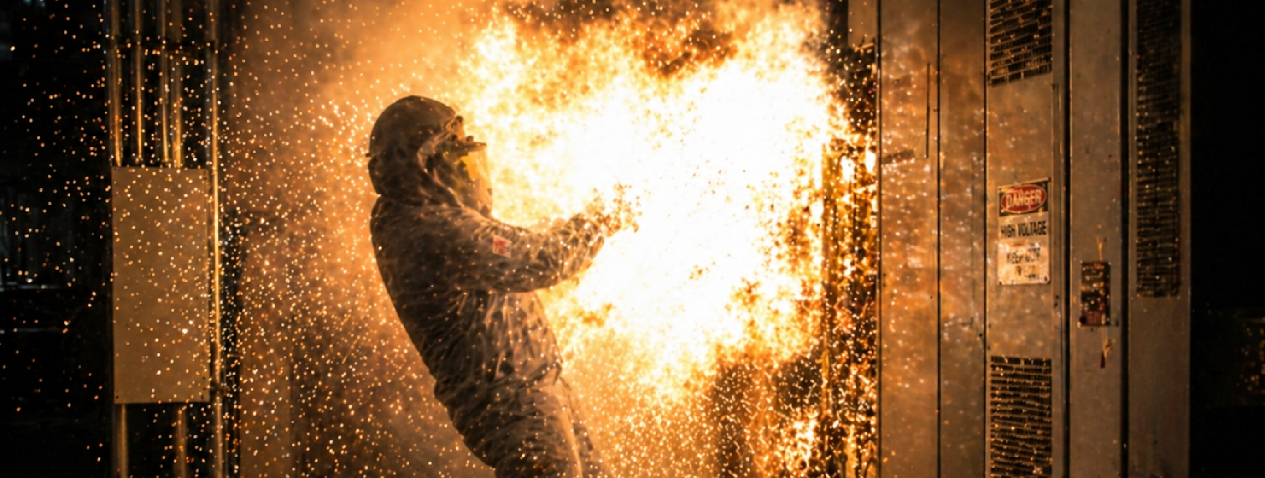 Electric Arc Flash fire